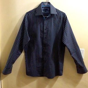 Very well made Blu by Polifroni mens dress shirt